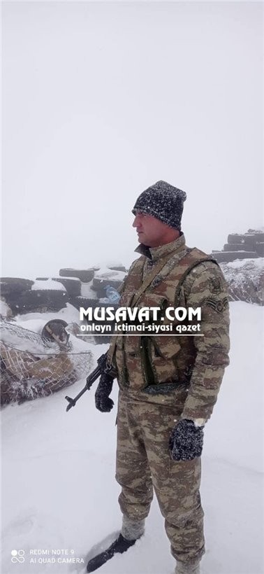 Bu gün həlak olan hərbçimizin- FOTOLARI