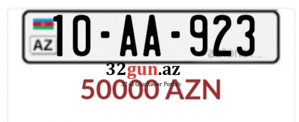 Azərbaycanda ev qiymətinə satılan maşın nömrəsi -111 min (FOTOLAR)