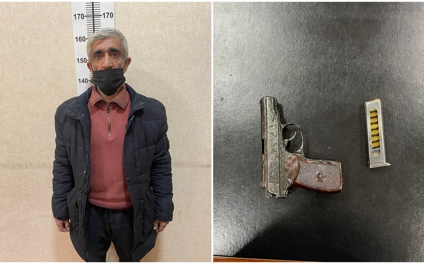 Şəhərdə "Makarov"la gəzən şəxs görün kimdir- Ölkə polisi hərəkətə keçdi (FOTO)