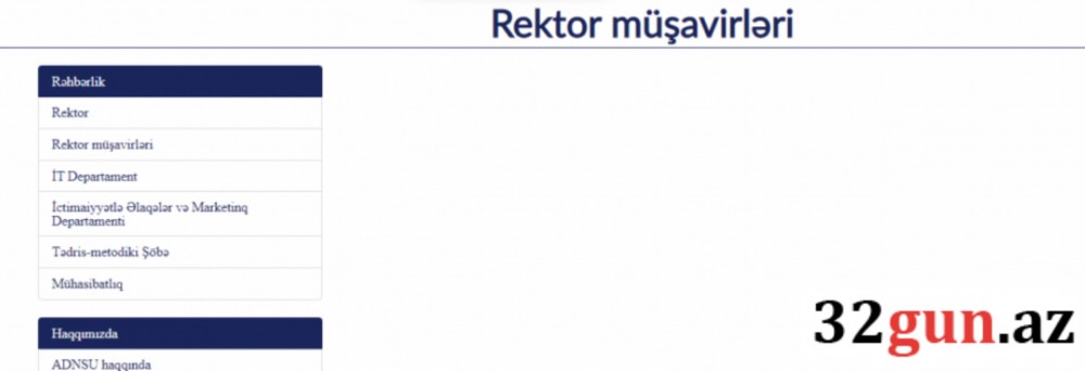 Rektor Mustafa Babanlı müşavirlərininiyə gizlədir? (FOTO)