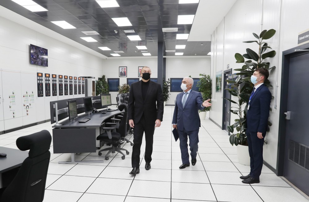 İlham Əliyev “Qobu” Enerji Qovşağının açılışında iştirak etdi- FOTOLAR (YENİLƏNİB)