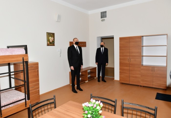 Prezident penitensiar müəssisələrdə yaradılan şəraitlə tanış oldu- FOTOLAR