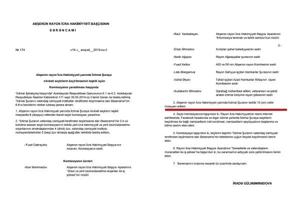 Abdin Fərzəliyev “İctimai Şura” mafiyasını niyə himayə edir?