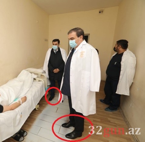 İcra başçısı şəhid atasının yatdığı xəstəxana otağına çirkli ayaqqabıları ilə girdi- FOTO