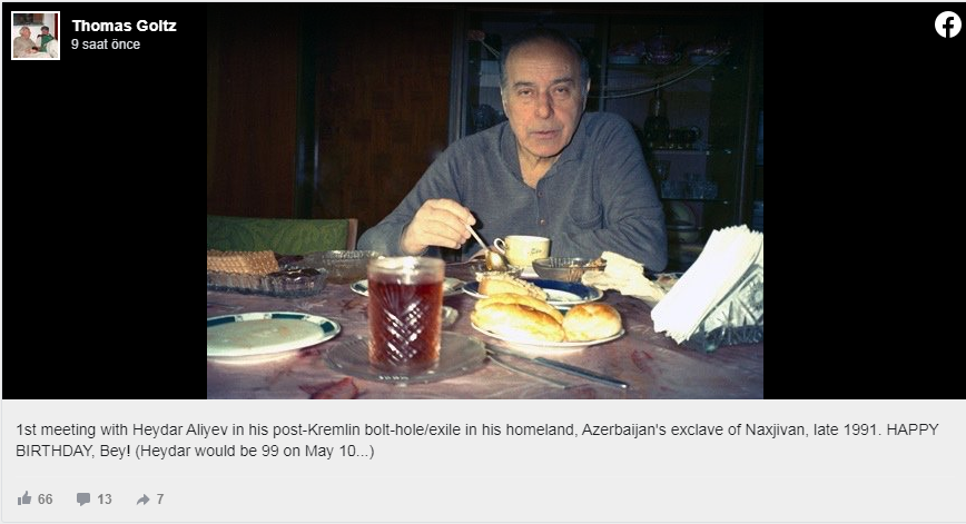 ABŞ-ın məşhur jurnalisti Heydər Əliyevin nadir şəkillərindən birini PAYLAŞDI- FOTO