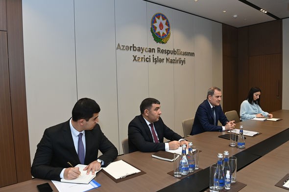 Ceyhun Bayramov TDT Baş katibi ilə görüşüb- FOTOLAR