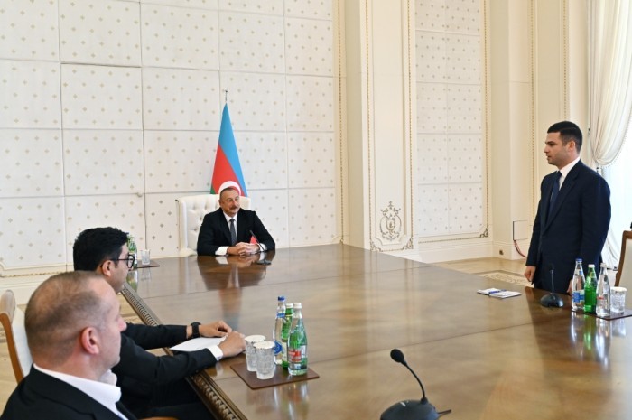 Prezident Avropa çempionu olan komandamızı qəbul etdi- FOTOLAR (YENİLƏNİB)