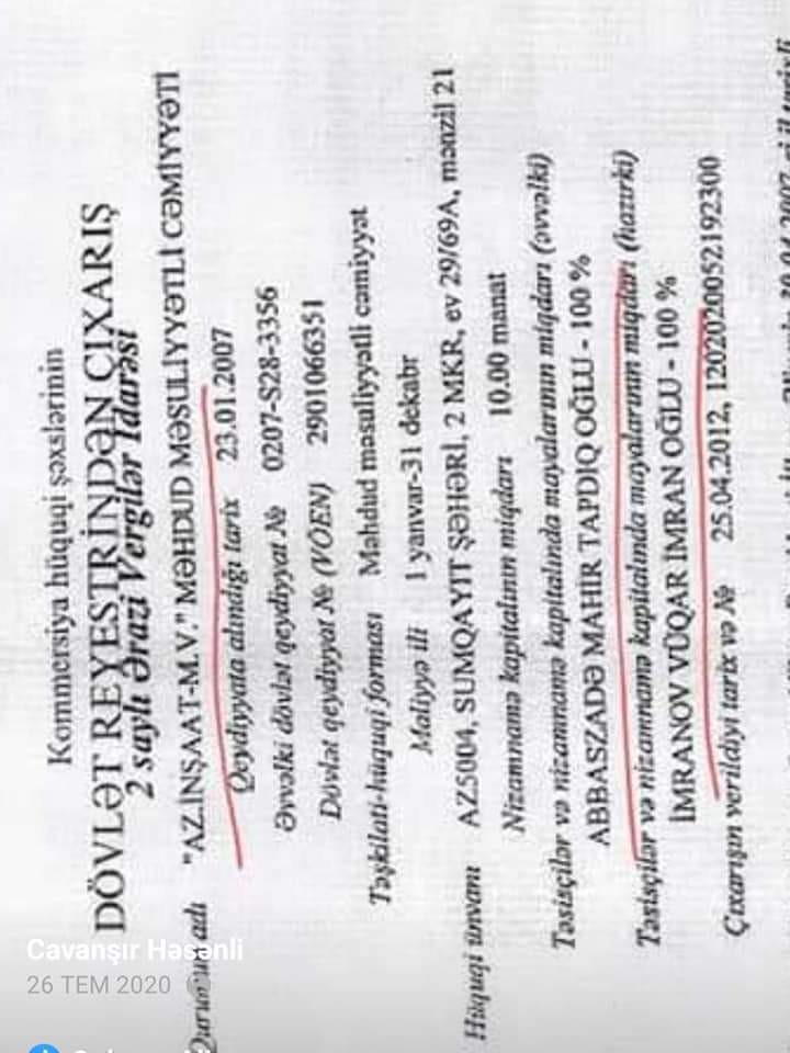 Mahir Abbaszadənin yeni ilginc "FƏND"i: Şirkətinin adını dəyişdiribgörün nə etdi (ŞOK İDDİA) +FOTO