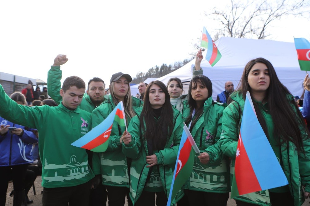 Könüllülər və gənclər təşkilatları Qarabağda ekoloji təcavüzə qarşı aksiyaya dəstək verirlər- FOTOLAR