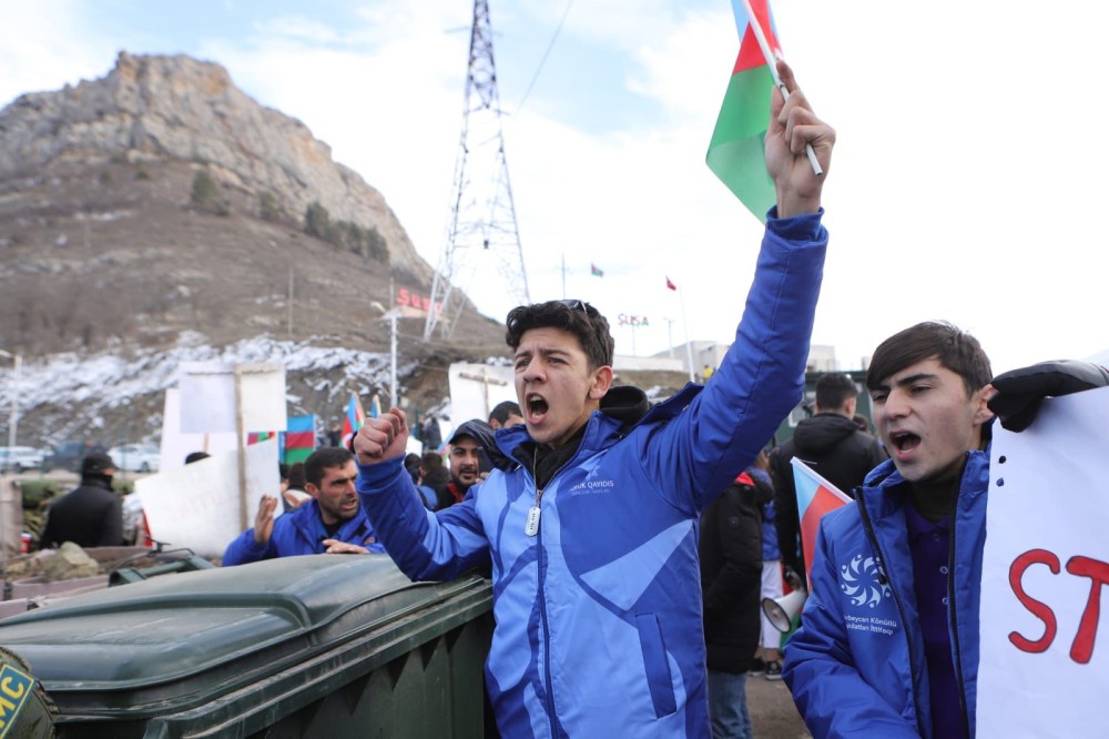 Könüllülər və gənclər təşkilatları Qarabağda ekoloji təcavüzə qarşı aksiyaya dəstək verirlər- FOTOLAR