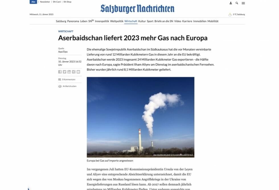 Prezidentin müsahibəsi xarici KİV-lərdə- FOTOlar