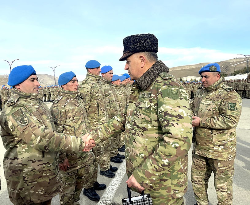 Baş Qərargah rəisi hərbi hissələrin döyüş hazırlığını yoxladı- FOTOLAR