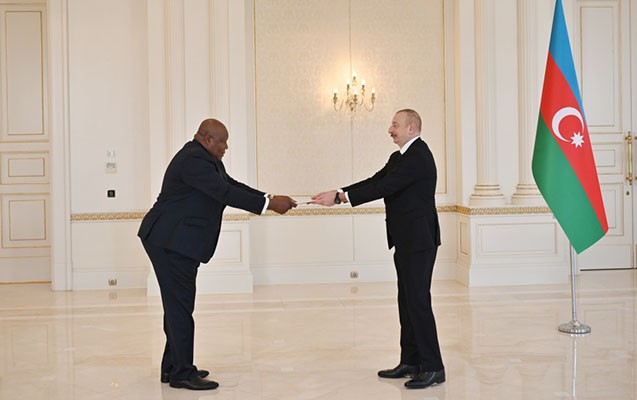 Prezident yeni səfirlərin etimadnamələrini qəbul etdi- FOTOLAR