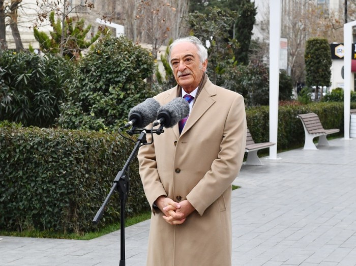 İlham Əliyev Tofiq Quliyevin abidəsinin açılışına qatıldı- FOTOLAR