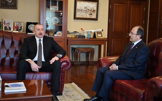 Prezident Türkiyə səfirliyinə getdi- FOTO (YENİLƏNİB)