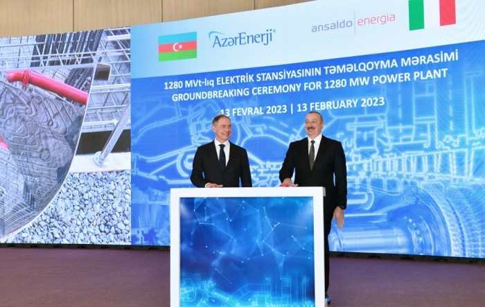 Prezident İES-in təməlqoyma mərasimində- YENİLƏNİB (FOTOLAR)