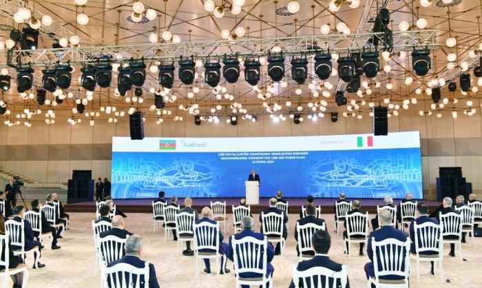 Prezident İES-in təməlqoyma mərasimində- YENİLƏNİB (FOTOLAR)