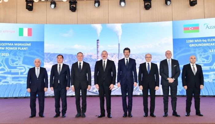 Prezident İES-in təməlqoyma mərasimində- YENİLƏNİB (FOTOLAR)