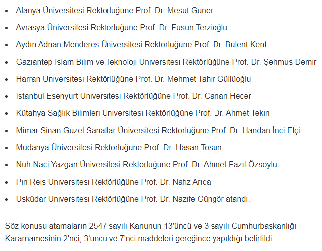 On iki universitetə yeni rektorTƏYİNATI
