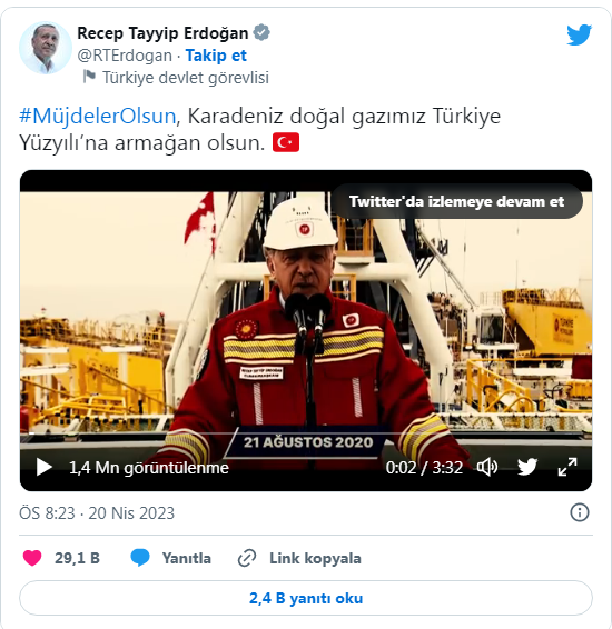 Ərdoğan müjdəli xəbəri verdi- PAYLAŞIM