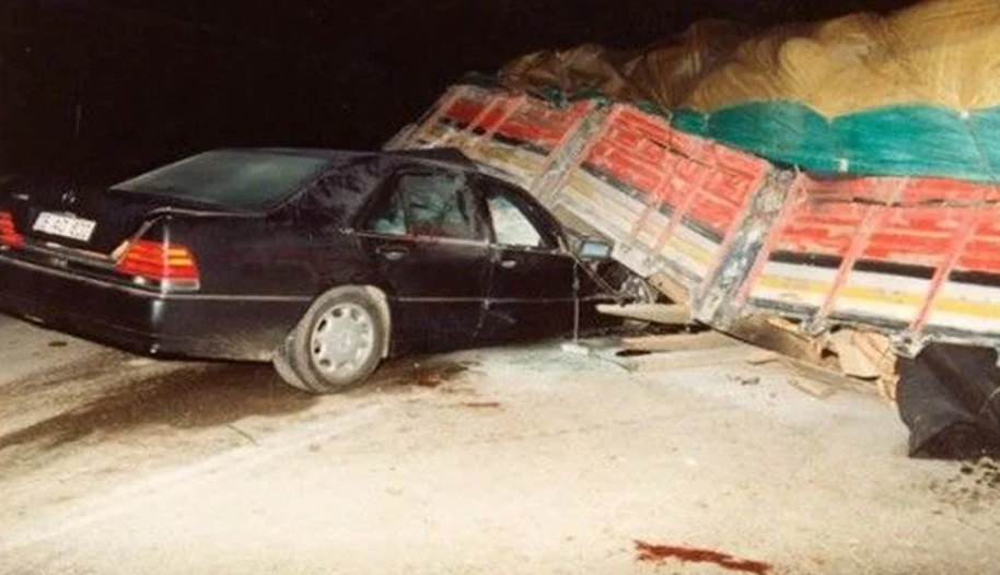 Abdullah Çatlının qəzaya düşdüyü avtomobil- Heç yerdə görülməmiş kadrlar (VİDEO)