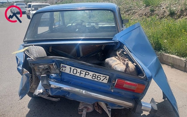 Lüks “Gelandewagen” Gəncədəqəzaya düşdü (FOTO)