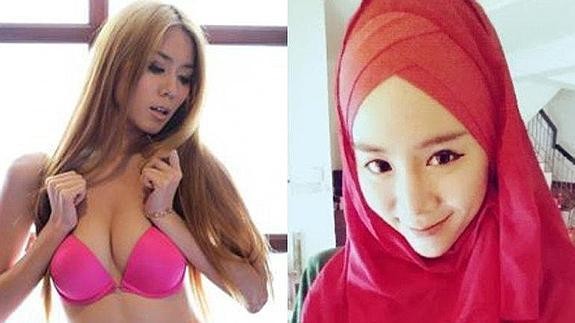 Açıq-saçıq fotoları ilə gündəm olan məşhur müsəlman olub, hicaba keçdi- FOTO