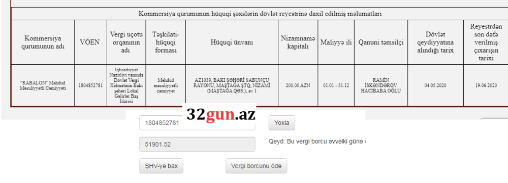 Mərkəzi Neftçilər Xəstəxanasından tenderdə qalib olan borclu şirkətlə bağlıAÇIQLAMA
