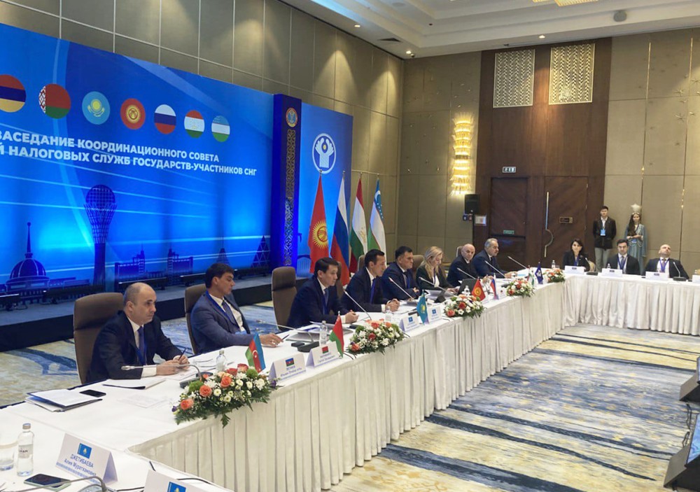 DVX-nin rəis müavini MDB vergi xidməti rəhbərlərinin Koordinasiya Şurasının iclasında- FOTO