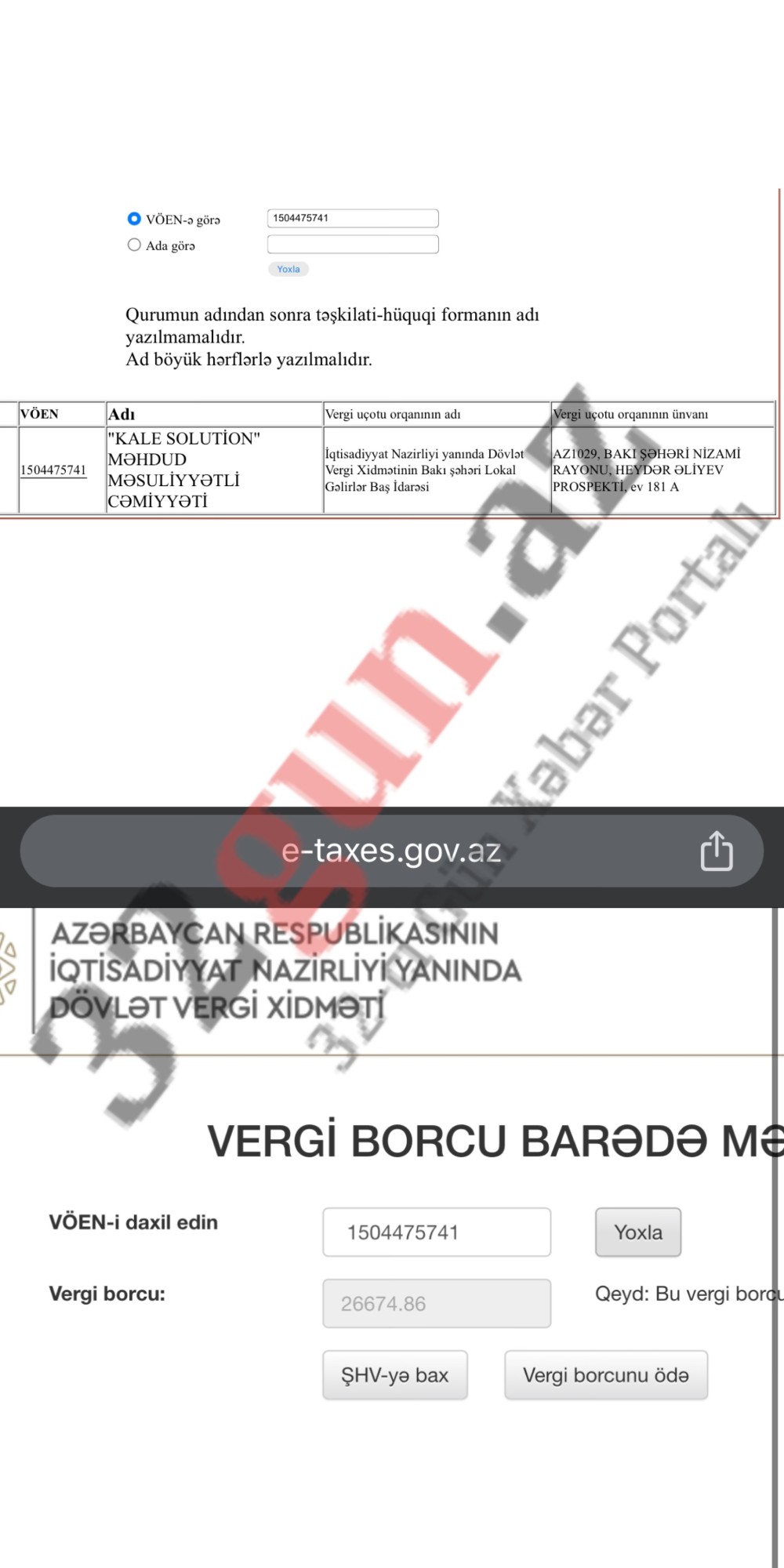 Rektor Yusif Yusibova vergi borcu olan şirkəti universitetin tenderinin qalibi seçdi