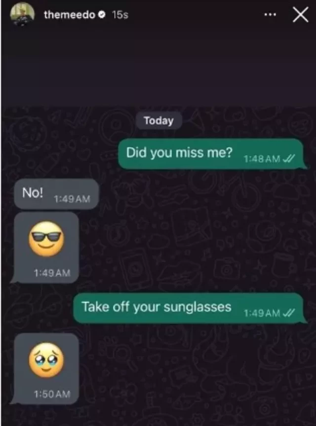 Keçmiş həyat yoldaşının paylaşımı gündəm oldu- “Mənim üçün darıxdın?”