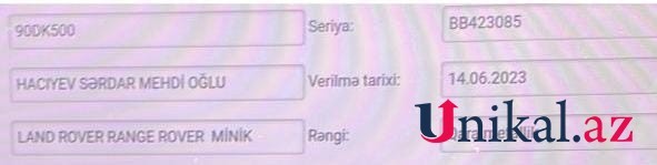 İcra başçısı özünə yeni model “Range Rover” aldı(FOTOLAR)