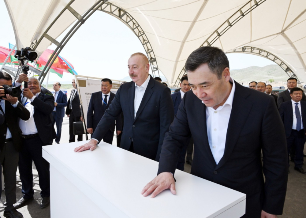 Liderlər Ağdamda məktəbin təməlqoyma mərasimində iştirak ediblər - FOTOLAR (YENİLƏNİB)