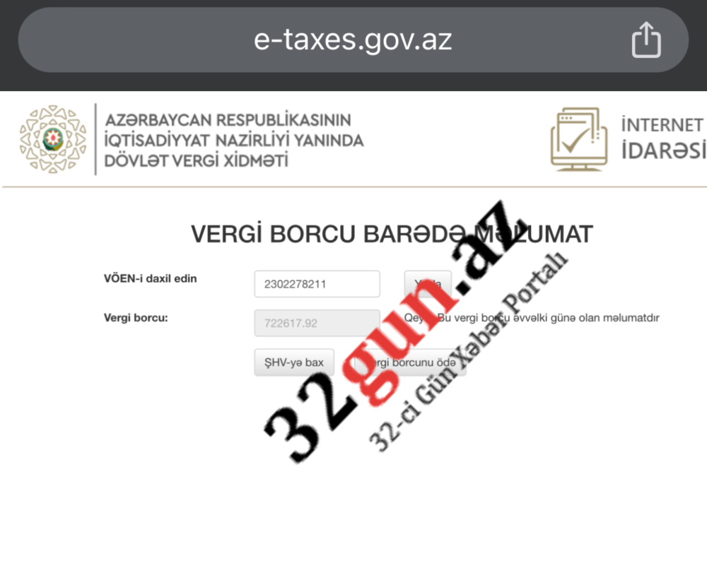 “Gəncə Bazar Store” MMC-nin vergi borcu artdı- Ödəməkdən boyun qaçırırlar? (FOTOFAKT)