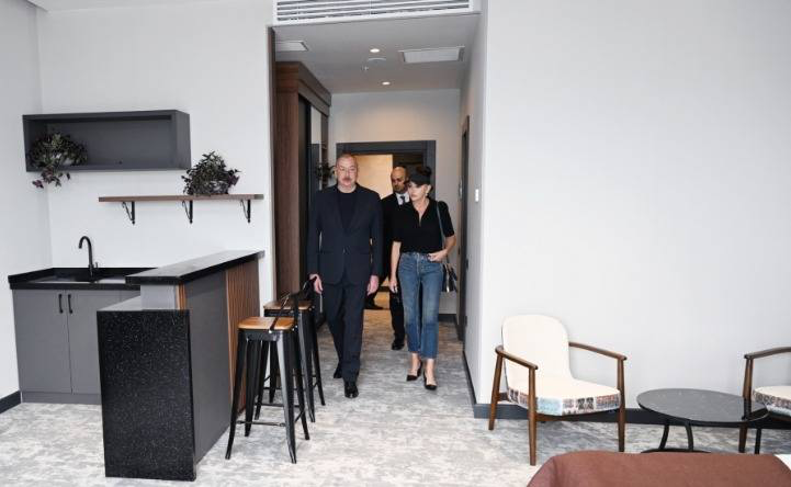 Prezidentlə xanımının hotelin açılışından - MARAQLI FOTOLAR