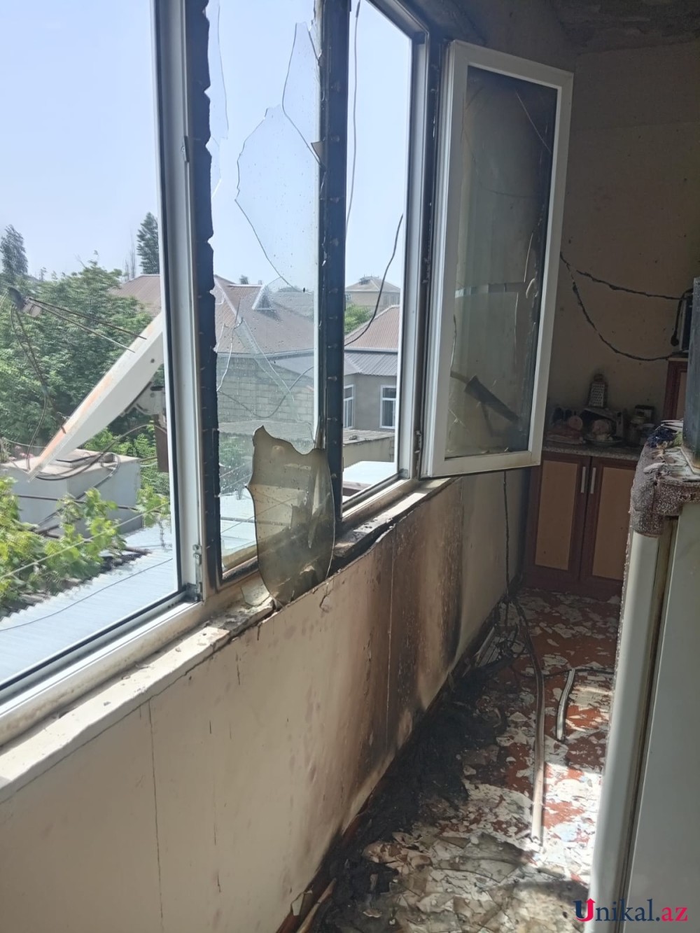 Xudatda yaşayış evində partlayış - FOTO