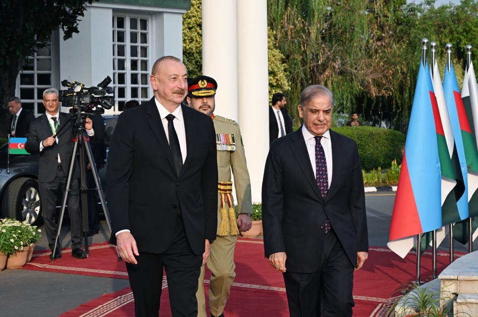 İslamabadda İlham Əliyevin rəsmi qarşılanma mərasimi olub -FOTOLAR