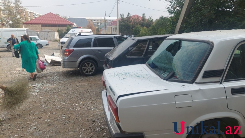 Gəncədə yaşayış binasında partlayış - Xəsarət alan var (FOTO)