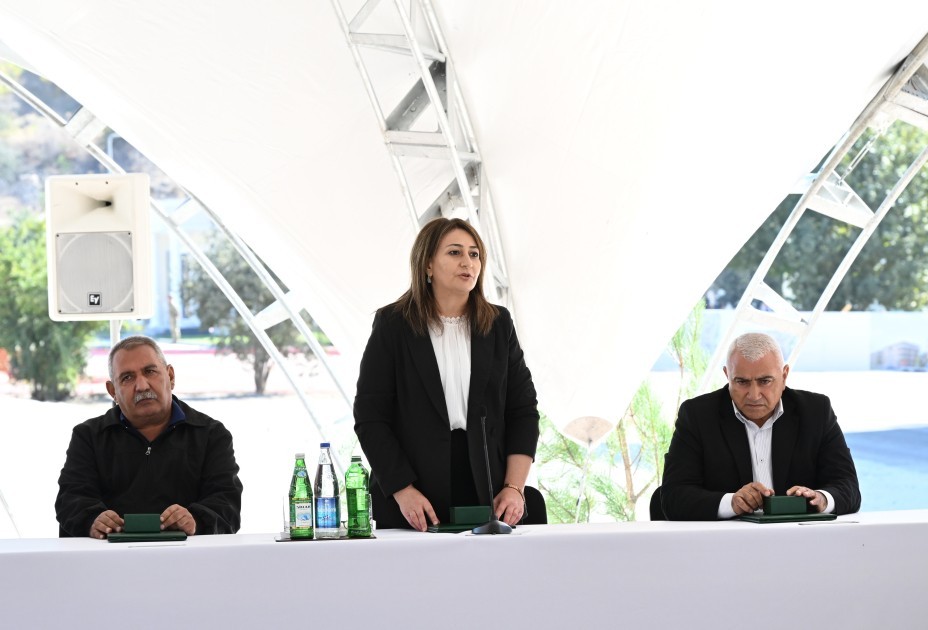 Prezident və xanımı Cəbrayılda açılışda iştirak etdilər - YENİLƏNİB