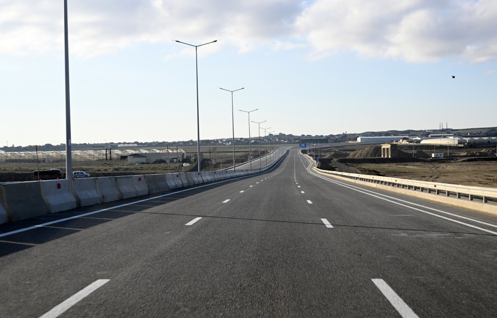 Prezident Böyükşor-Pirşağı yolunun açılışını etdi -FOTOLAR