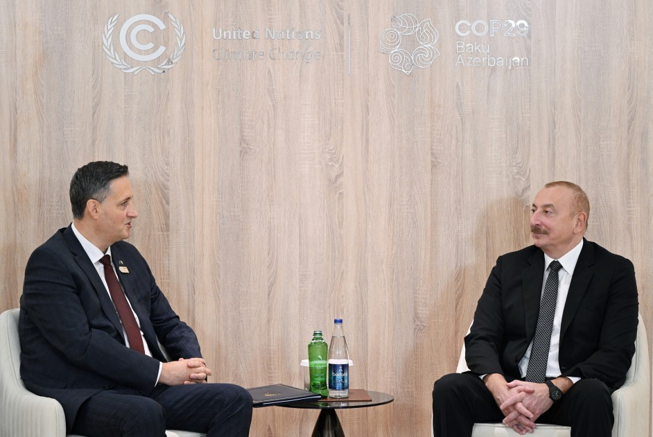 Prezident Bosniya və Herseqovinanın Rəyasət Heyətinin Sədri və üzvü ilə görüşdü -FOTOLAR (YENİLƏNİB)