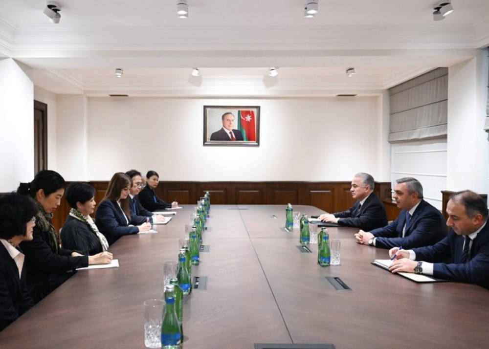 Samir Nuriyev Tokionun qubernatoru ilə müzakirə apardı -FOTO