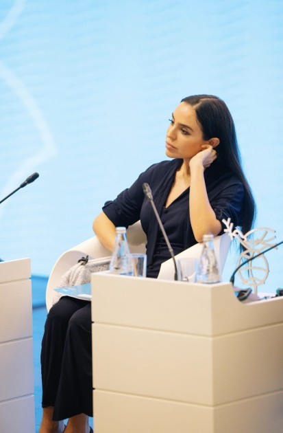 Leyla Əliyeva “Ecumene” Qlobal Forumunun plenar iclasında iştirak etdi -FOTO