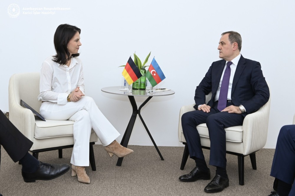 Ceyhun Bayramov Almaniyanın XİN başçısı ilə görüşdü - FOTOLAR