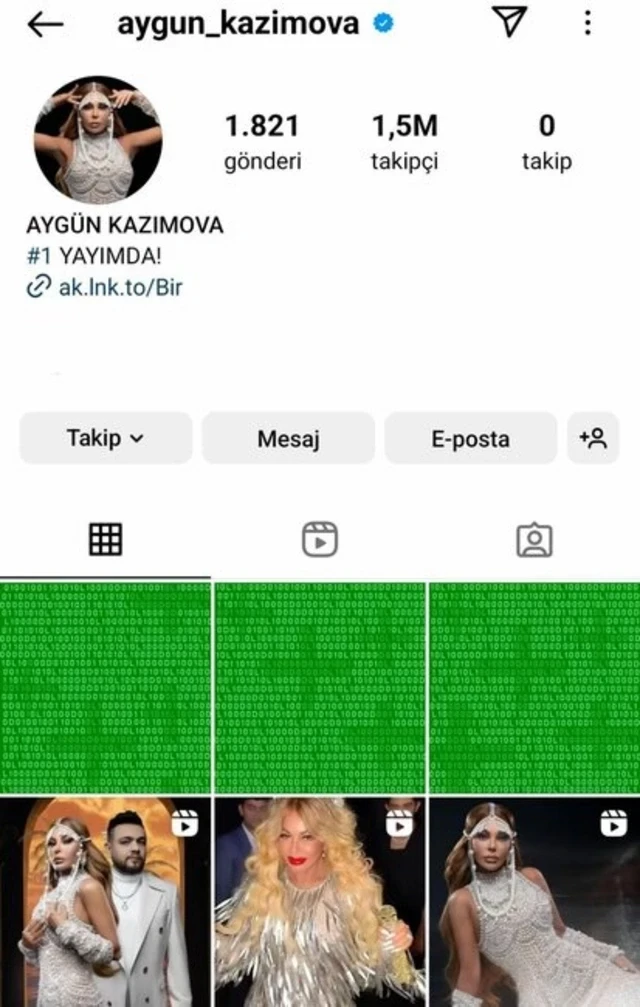 Aygün Kazımovanın "Instagram" səhifəsiniyenə oğurladılar - FOTO