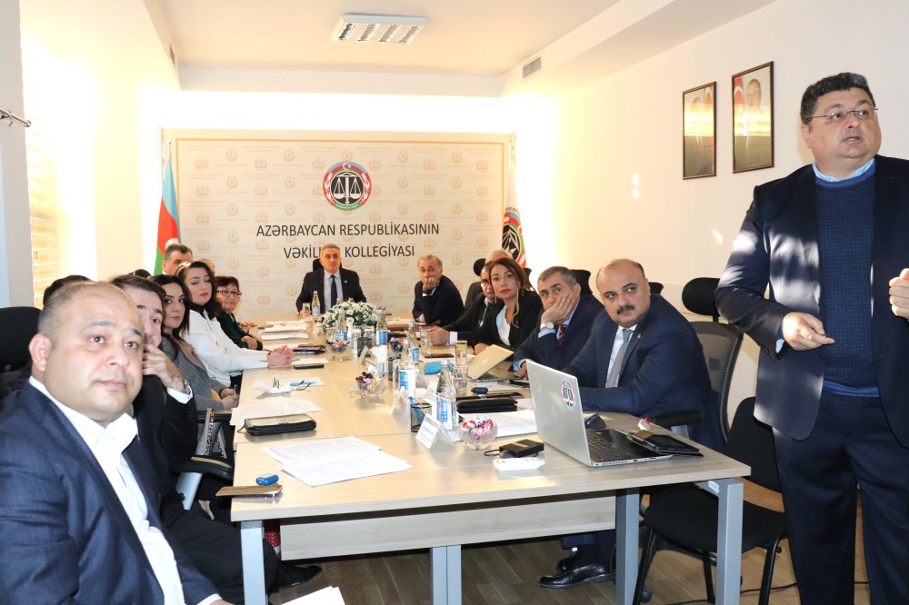 Vəkillər Kollegiyası Rəyasət Heyətinin növbəti iclası keçirilib