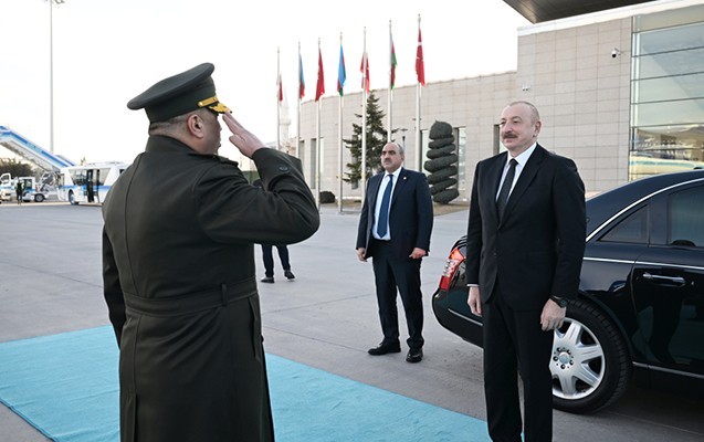 İlham Əliyevin Türkiyəyə səfəri başa çatdı -FOTOLAR