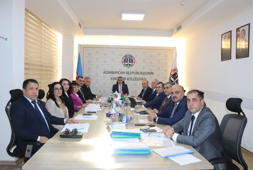 Vəkillər Kollegiyası Rəyasət Heyətinin növbəti iclası keçirilib