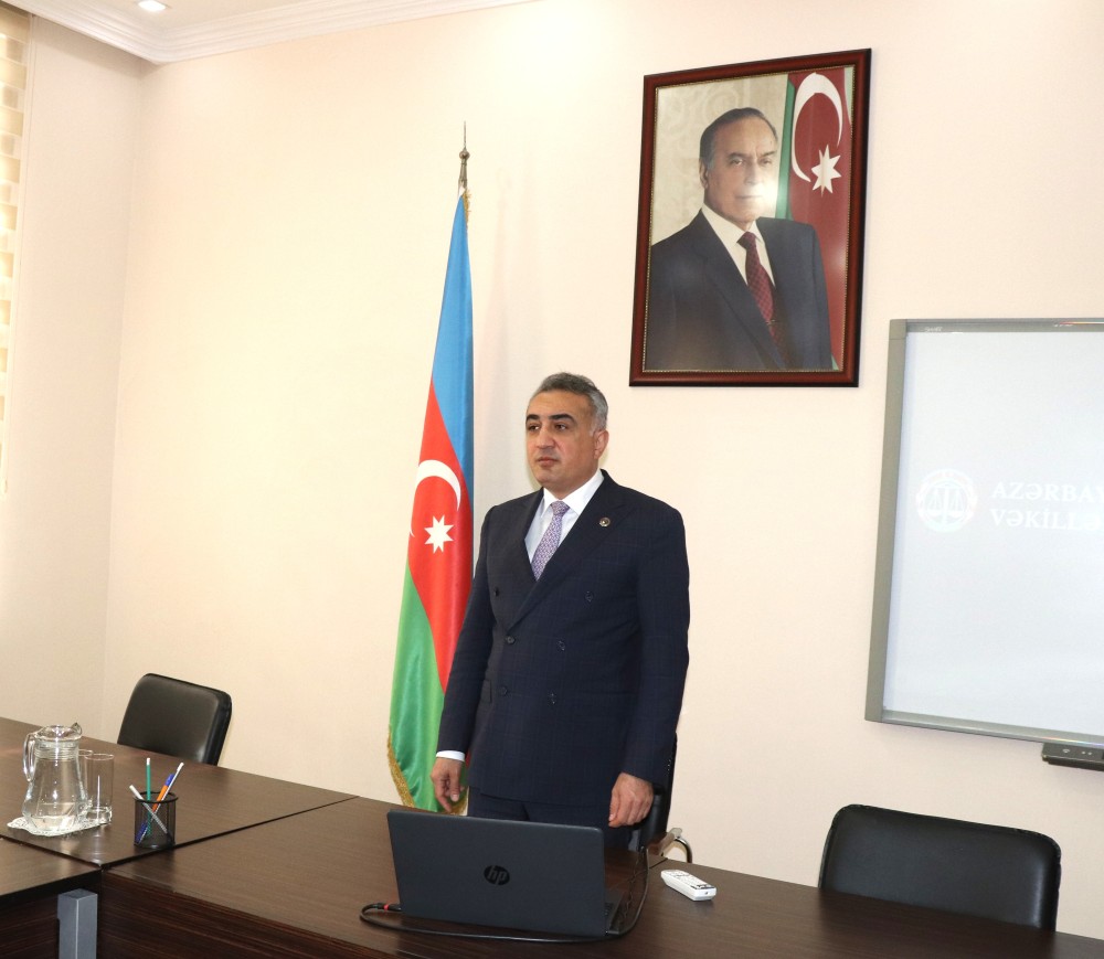 Vəkillər Kollegiyasının sədri vəkilliyə namizədlərlə görüşüb