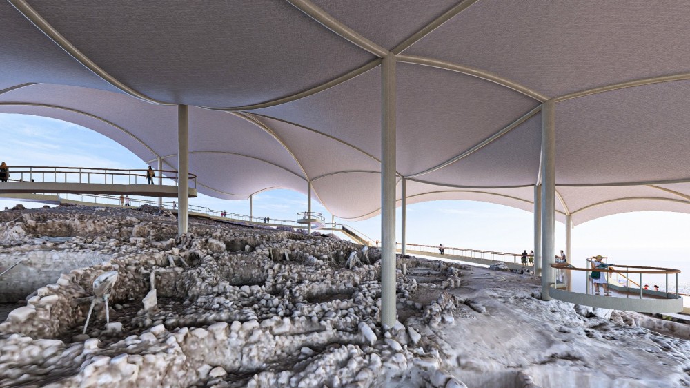 Türkiyənin tarixi irsi olan Karahantəpə xüsusi örtüklə mühafizə olunacaq -FOTOLAR